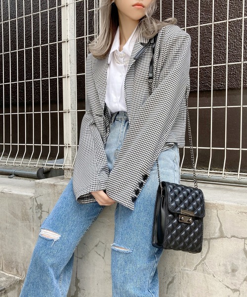 Figments（フィグメンツ）の「キルティングチェーンバッグ（ショルダーバッグ・レディース・ブラック・FREE）」の13枚目の写真