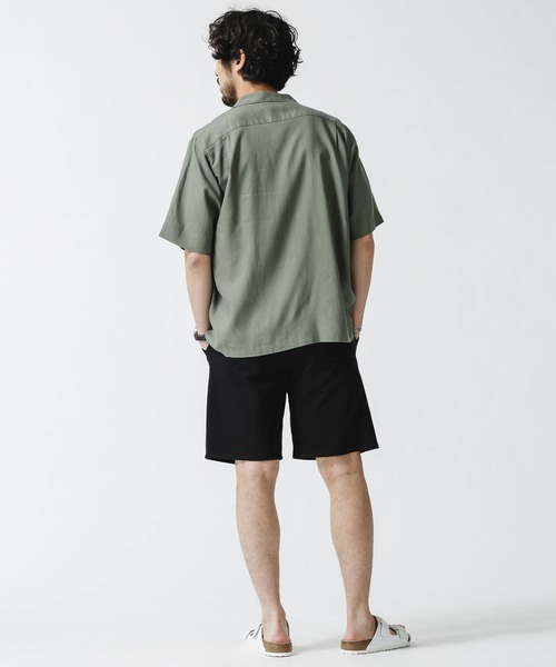 NANO universe（ナノユニバース）の「《WEB限定》ユニフレッシャーリネン 開襟シャツ 半袖（シャツ/ブラウス・メンズ・ブラック/カーキ/ネイビー・XL/S/L/M）」の13枚目の写真