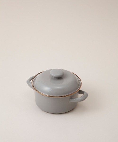 TIMELESS COMFORT（タイムレスコンフォート）の「”富士琺瑯”×Homeland　琺瑯両手鍋　15cm（鍋/フライパン・レディース・グレー/アイボリー・ONE SIZE）」の2枚目の写真