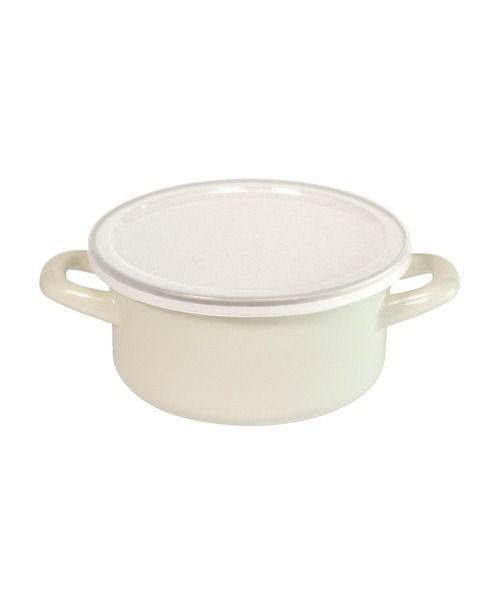 TIMELESS COMFORT（タイムレスコンフォート）の「”富士琺瑯”×Homeland　琺瑯両手鍋　15cm（鍋/フライパン・レディース・グレー/アイボリー・ONE SIZE）」の3枚目の写真