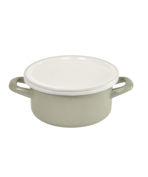 TIMELESS COMFORT（タイムレスコンフォート）の「”富士琺瑯”×Homeland　琺瑯両手鍋　15cm（鍋/フライパン・レディース・グレー/アイボリー・ONE SIZE）」の5枚目の写真