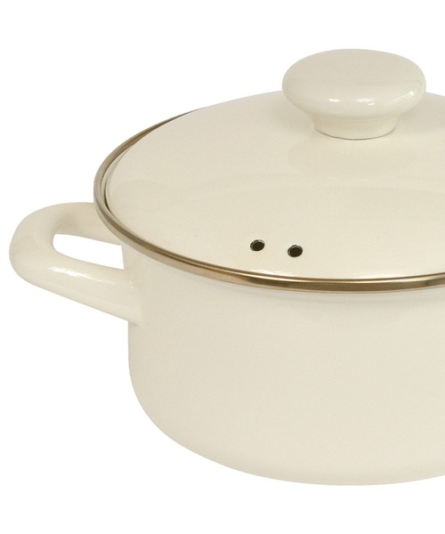 TIMELESS COMFORT（タイムレスコンフォート）の「”富士琺瑯”×Homeland　琺瑯両手鍋　15cm（鍋/フライパン・レディース・グレー/アイボリー・ONE SIZE）」の8枚目の写真