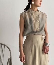 &g'aime | 【&g'aime】ハイネックシアーシャツ(シャツ/ブラウス)