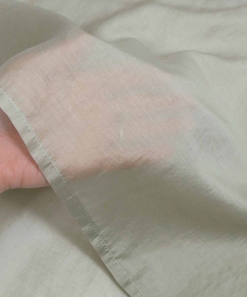 &g'aime（アンジェム）の「【&g'aime】ハイネックシアーシャツ（シャツ/ブラウス・レディース・ブラック/ベージュ/ライトグリーン・FREE）」の21枚目の写真