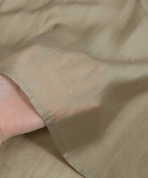 &g'aime（アンジェム）の「【&g'aime】ハイネックシアーシャツ（シャツ/ブラウス・レディース・ブラック/ベージュ/ライトグリーン・FREE）」の14枚目の写真