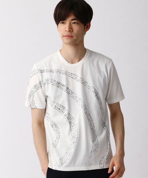 HIDEAWAYS NICOLE（ハイダウェイニコル）の「渦巻ロゴプリントTシャツ（Tシャツ/カットソー・メンズ・ピンク/ホワイト/ブラック・MEDIUM/LARGE/X-LARGE）」の2枚目の写真