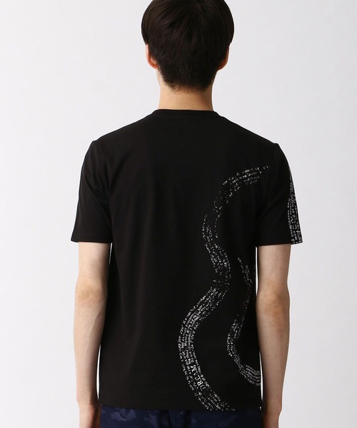 HIDEAWAYS NICOLE（ハイダウェイニコル）の「渦巻ロゴプリントTシャツ（Tシャツ/カットソー・メンズ・ピンク/ホワイト/ブラック・MEDIUM/LARGE/X-LARGE）」の6枚目の写真