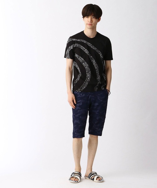 HIDEAWAYS NICOLE（ハイダウェイニコル）の「渦巻ロゴプリントTシャツ（Tシャツ/カットソー・メンズ・ピンク/ホワイト/ブラック・MEDIUM/LARGE/X-LARGE）」の7枚目の写真