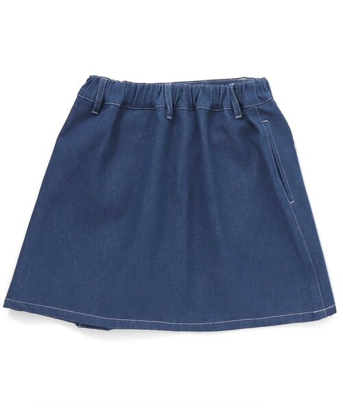 algy（アルジー）の「ロゴりぼんスカパン（スカート・キッズ・ベージュ/インディゴブルー/アイボリー・SMALL/MEDIUM/X-SMALL/XX-SMALL）」の9枚目の写真