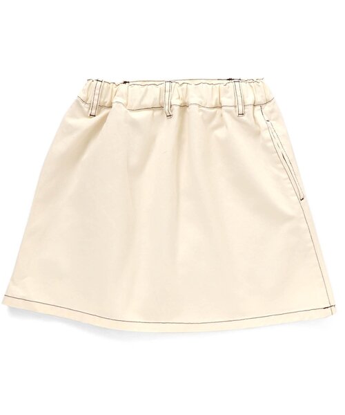 algy（アルジー）の「ロゴりぼんスカパン（スカート・キッズ・ベージュ/インディゴブルー/アイボリー・SMALL/MEDIUM/X-SMALL/XX-SMALL）」の8枚目の写真