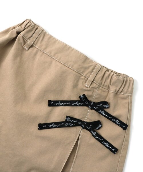 algy（アルジー）の「ロゴりぼんスカパン（スカート・キッズ・ベージュ/インディゴブルー/アイボリー・SMALL/MEDIUM/X-SMALL/XX-SMALL）」の7枚目の写真