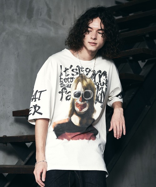 glamb(グラム)の「Legendary clown CS / レジェンダリークラウンカットソー(Tシャツ/カットソー・メンズ・ブラック/ホワイト・L/S/M)」の2枚目の写真