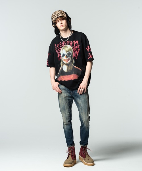 glamb(グラム)の「Legendary clown CS / レジェンダリークラウンカットソー(Tシャツ/カットソー・メンズ・ブラック/ホワイト・L/S/M)」の7枚目の写真