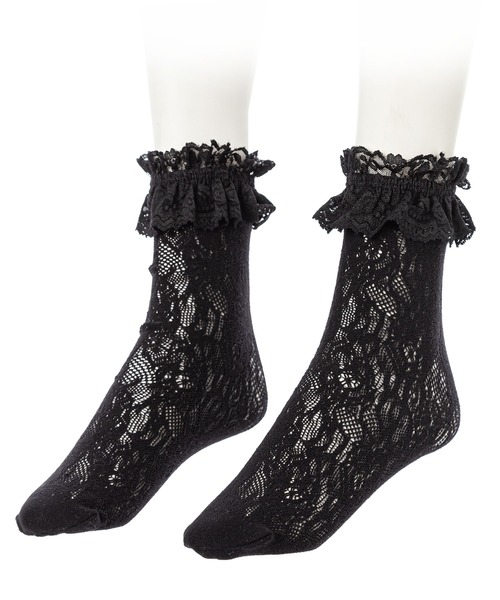 DearMyLove（ディアマイラブ）の「ハートorレースショートソックス（ソックス/靴下・レディース・ホワイト/ブラック/ホワイト系その他/ブラック系その他/ホワイト系その他2/ブラック系その他2・23-25cm/23cm～25cm）」の5枚目の写真