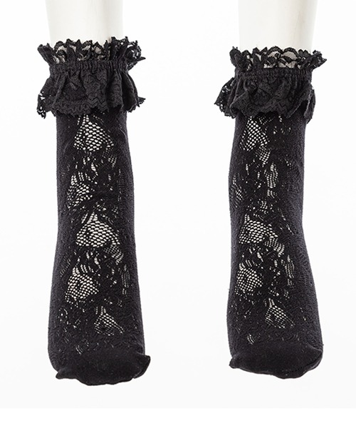 DearMyLove（ディアマイラブ）の「ハートorレースショートソックス（ソックス/靴下・レディース・ホワイト/ブラック/ホワイト系その他/ブラック系その他/ホワイト系その他2/ブラック系その他2・23-25cm/23cm～25cm）」の9枚目の写真