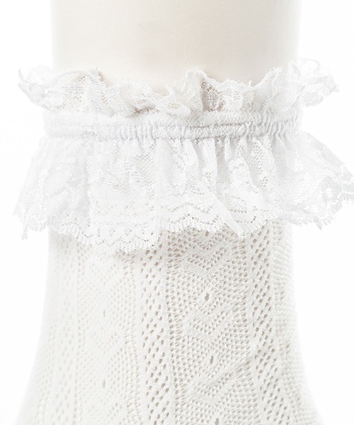 DearMyLove（ディアマイラブ）の「ハートorレースショートソックス（ソックス/靴下・レディース・ホワイト/ブラック/ホワイト系その他/ブラック系その他/ホワイト系その他2/ブラック系その他2・23-25cm/23cm～25cm）」の12枚目の写真