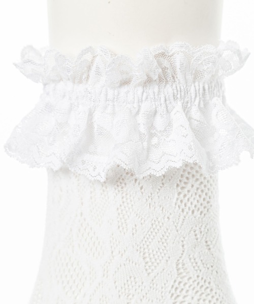 DearMyLove（ディアマイラブ）の「ハートorレースショートソックス（ソックス/靴下・レディース・ホワイト/ブラック/ホワイト系その他/ブラック系その他/ホワイト系その他2/ブラック系その他2・23-25cm/23cm～25cm）」の14枚目の写真