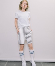 miniyu | 【NIMES】チョークストライプ・ショートパンツ(その他パンツ)