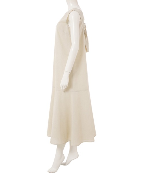 fifth(フィフス)の「バックベルトマーメイドリネンワンピース(ワンピース・レディース・ブラック/ライトベージュ・SMALL/MEDIUM)」の10枚目の写真