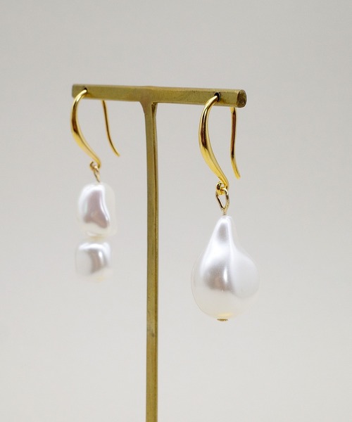 SIGNAL（シグナル）の「【SIGNAL/シグナル】Baroque Pearl  Pierce / バロックパールピアス（ピアス（両耳用）・レディース・ゴールド・FREE）」の6枚目の写真