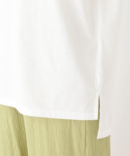 Cutie Blonde（キューティーブロンド）の「◆【2点セット】チュニックTシャツ＋ボトム（セットアップ・レディース・チャコールグレー/ライトベージュ/黄緑系・02/03）」の14枚目の写真