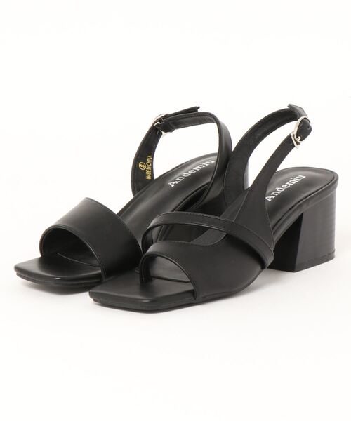 Andemiu(アンデミュウ)の「アシメデザインサンダル957610(サンダル・レディース・ブラック/ベージュ/その他・SMALL/MEDIUM/LARGE)」の10枚目の写真