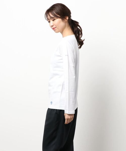ORCIVAL(オーシバル)の「BOAT NECK P.O L/S(Tシャツ/カットソー・レディース・ブラック/その他/ホワイト/グレー系その他・0/2/1)」の6枚目の写真