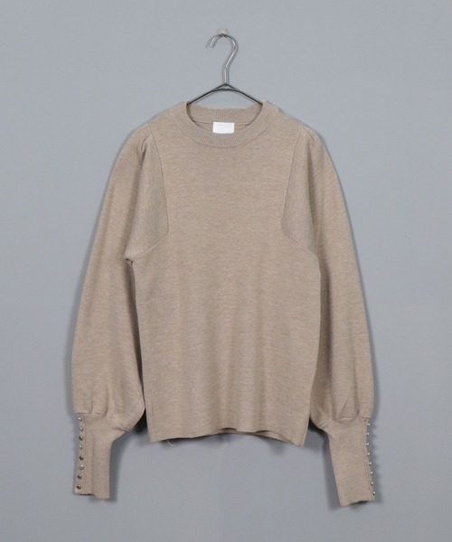 &g'aime(アンジェム)の「【&g'aime】ボリュームスリーブニット(ニット/セーター・レディース・ブラック/ベージュ/カーキ/キャメル・FREE)」の17枚目の写真