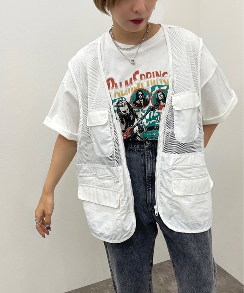 apres jour mignon（アプレジュールミニョン）の「フィッシングベスト【ZOZOTOWN限定アイテム】（ベスト・レディース・ブラック/オフホワイト/グリーン・フリー）」の14枚目の写真