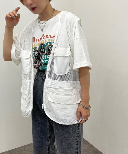 apres jour mignon（アプレジュールミニョン）の「フィッシングベスト【ZOZOTOWN限定アイテム】（ベスト・レディース・ブラック/オフホワイト/グリーン・フリー）」の11枚目の写真