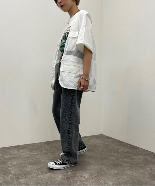 apres jour mignon（アプレジュールミニョン）の「フィッシングベスト【ZOZOTOWN限定アイテム】（ベスト・レディース・ブラック/オフホワイト/グリーン・フリー）」の6枚目の写真