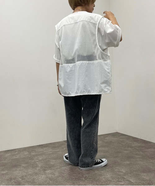 apres jour mignon（アプレジュールミニョン）の「フィッシングベスト【ZOZOTOWN限定アイテム】（ベスト・レディース・ブラック/オフホワイト/グリーン・フリー）」の4枚目の写真