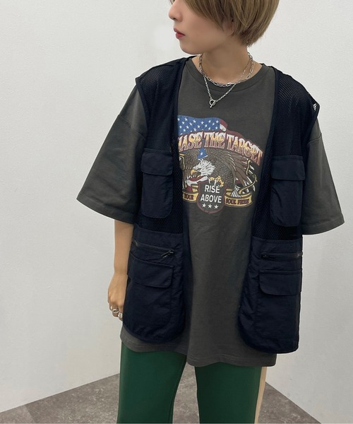 apres jour mignon（アプレジュールミニョン）の「フィッシングベスト【ZOZOTOWN限定アイテム】（ベスト・レディース・ブラック/オフホワイト/グリーン・フリー）」の18枚目の写真