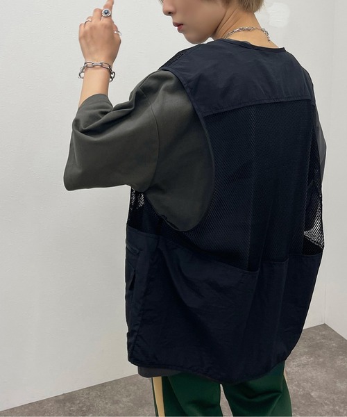 apres jour mignon（アプレジュールミニョン）の「フィッシングベスト【ZOZOTOWN限定アイテム】（ベスト・レディース・ブラック/オフホワイト/グリーン・フリー）」の12枚目の写真