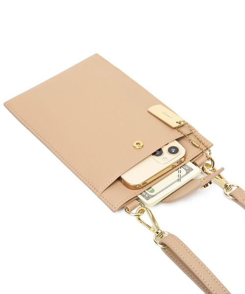 jouetie（ジュエティ）の「【jouetie/ジュエティ】スマホ入付 ウォレットショルダーバッグ ２WAYストラップ（ショルダーバッグ・レディース・ブラック/ダークグリーン/ダークブラウン/ベージュ/アイボリー/キャメル/ワイン・FREE）」の8枚目の写真