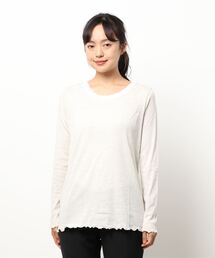 PUAL CE CIN | フリルインナーロングスリーブ(Tシャツ/カットソー)