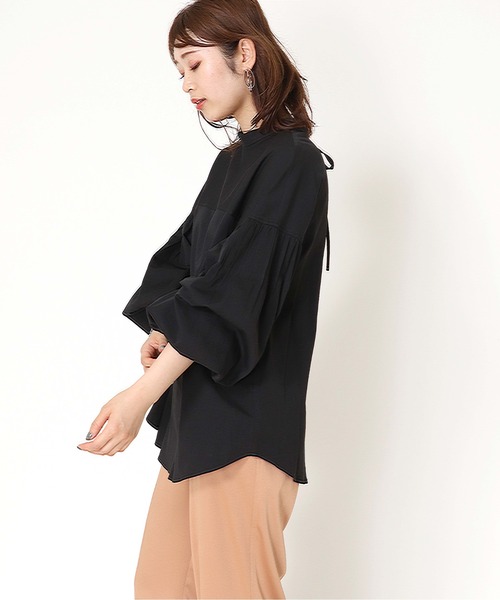 【セール】ワッシャー加工 前後2wayボリュームスリーブブラウス（シャツ/ブラウス）｜Jines（ジネス） 5,610円