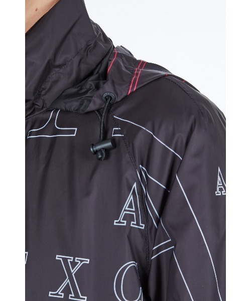 【美品】Armani Exchange リバーシブルウインドブレーカー　ブラック ARMANI EXCHANGE（アルマーニエクスチェンジ）の「【A|X アルマーニ