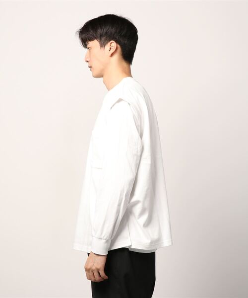 CLAMP(クランプ)の「CLAMP/クランプ/sleeve less cut sew (crew)/スリーブレスカットソー(Tシャツ/カットソー・メンズ・ホワイト/ブラック・1/2)」の13枚目の写真