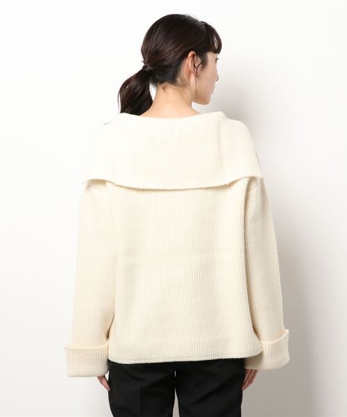 ROPE'（ロペ）の「エアーウールセーラーニットプルオーバー（ニット/セーター・レディース・キナリ/チャコールグレー・38）」の3枚目の写真