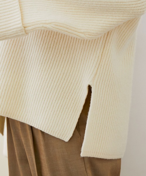 ROPE'（ロペ）の「エアーウールセーラーニットプルオーバー（ニット/セーター・レディース・キナリ/チャコールグレー・38）」の14枚目の写真