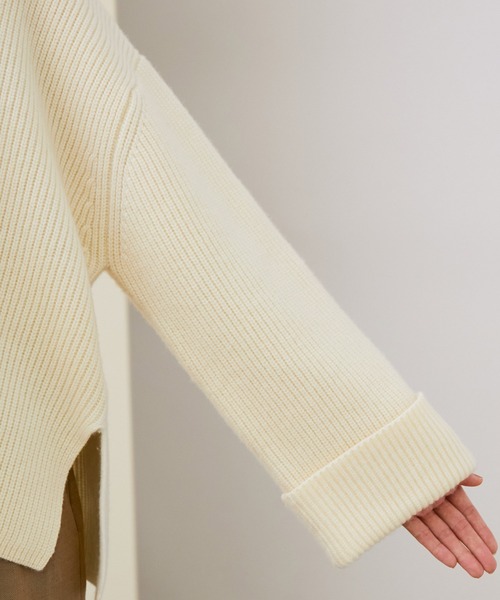 ROPE'（ロペ）の「エアーウールセーラーニットプルオーバー（ニット/セーター・レディース・キナリ/チャコールグレー・38）」の13枚目の写真