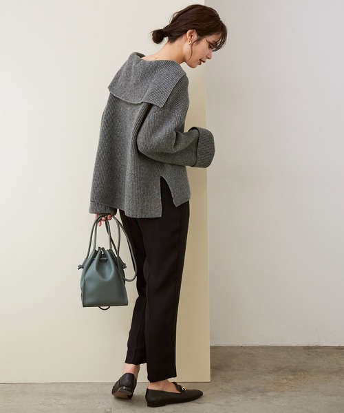 ROPE'（ロペ）の「エアーウールセーラーニットプルオーバー（ニット/セーター・レディース・キナリ/チャコールグレー・38）」の18枚目の写真