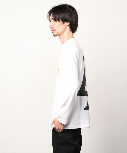 STUD MUFFIN（スタッドマフィン）の「STUD MUFFIN/スタッドマフィン/ビッグ マウスLA LA Tシャツ（Tシャツ/カットソー・メンズ・ホワイト/ブラック・3/2）」の3枚目の写真