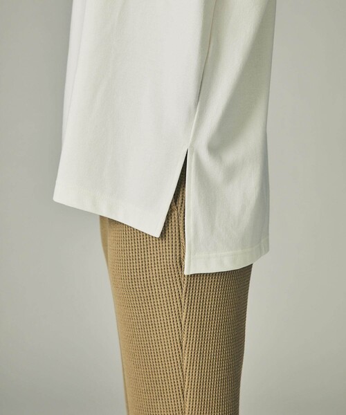 CITY TOKYO（シティトウキョウ）の「クイックドライロンT（Tシャツ/カットソー・レディース・ブラック/オフホワイト/ライトブルーグレー・1/2）」の6枚目の写真