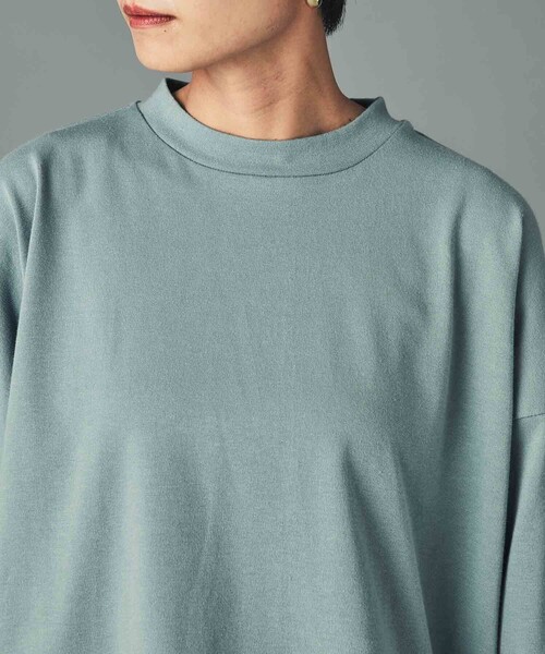 CITY TOKYO（シティトウキョウ）の「クイックドライロンT（Tシャツ/カットソー・レディース・ブラック/オフホワイト/ライトブルーグレー・1/2）」の13枚目の写真