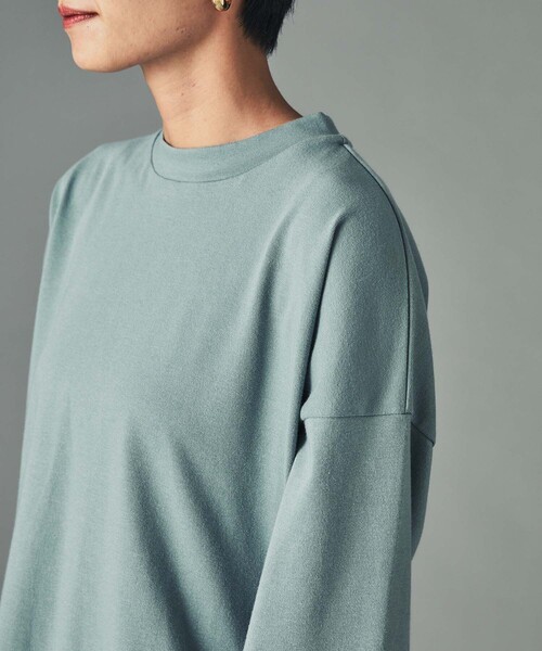 CITY TOKYO（シティトウキョウ）の「クイックドライロンT（Tシャツ/カットソー・レディース・ブラック/オフホワイト/ライトブルーグレー・1/2）」の14枚目の写真