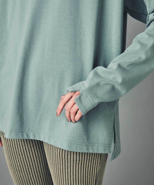 CITY TOKYO（シティトウキョウ）の「クイックドライロンT（Tシャツ/カットソー・レディース・ブラック/オフホワイト/ライトブルーグレー・1/2）」の15枚目の写真