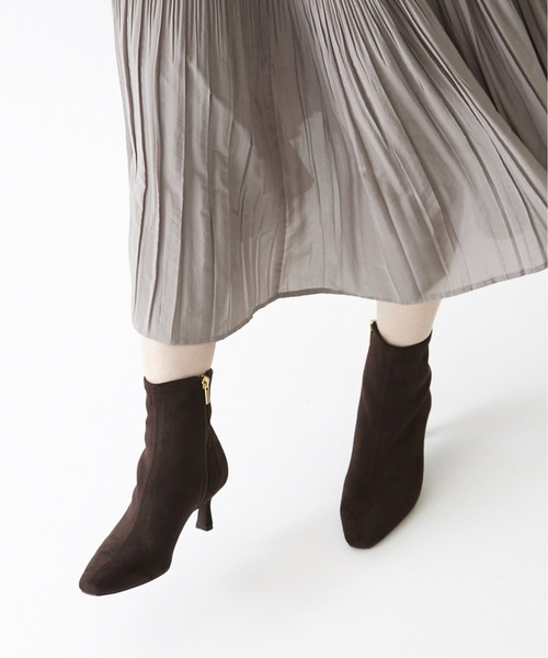 LE TALON(ルタロン)の「6cmフレンチスクエアショートブーツ◆(ブーツ・レディース・ブラウン/アイボリー/ブラック系その他・MEDIUM/LARGE/X-LARGE/SMALL)」の1枚目の写真