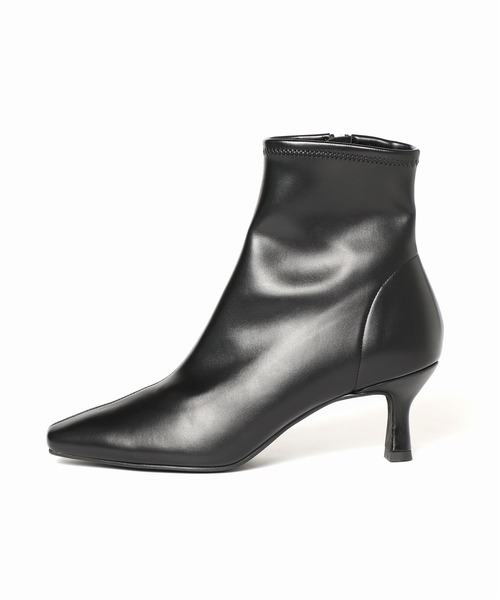 LE TALON(ルタロン)の「6cmフレンチスクエアショートブーツ◆(ブーツ・レディース・ブラウン/アイボリー/ブラック系その他・MEDIUM/LARGE/X-LARGE/SMALL)」の4枚目の写真